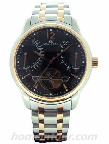 海鸥手表217.426Black男表商务运动系列-间金表带/表径41mm