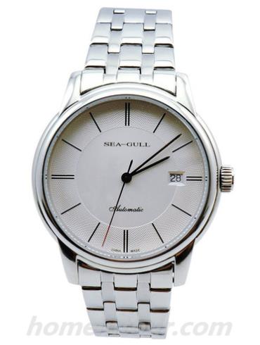 海鸥手表D816.405男表时尚情侣表系列-银色表带/表径40mm