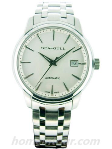 海鸥手表816.421男表时尚情侣表系列-银色表带/表径41mm