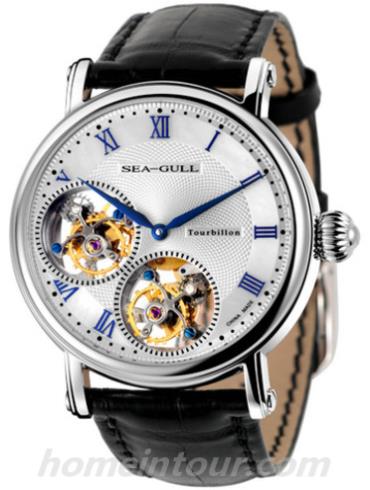 海鸥手表ST8080-2GB男表陀飞轮金表系列-黑色表带/表径41mm