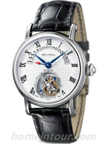 海鸥手表ST818.905男表陀飞轮表系列-黑色表带/表径40mm