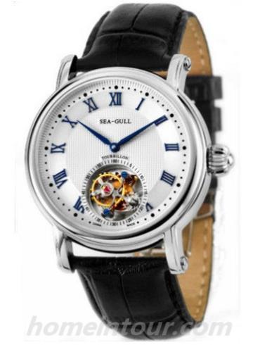 海鸥手表ST8002ZS男表陀飞轮表系列-黑色表带/表径40mm