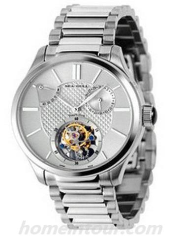 海鸥手表816.911_white男表陀飞轮表系列-银色表带/表径40mm