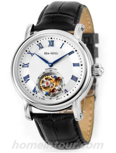 海鸥手表818.900男表陀飞轮表系列-黑色表带/表径40mm