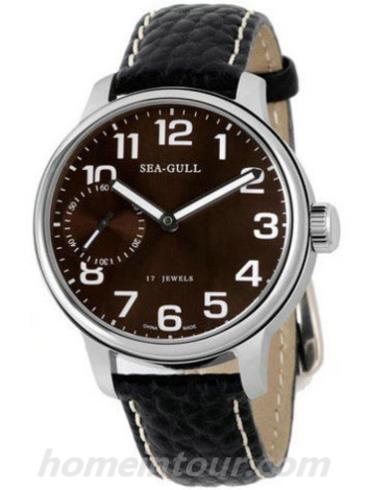 海鸥手表M222S_brown男表时尚情侣表系列-黑色表带/表径44mm