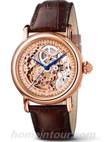 海鸥手表M182SGK男表时尚情侣表系列-棕色表带/表径38mm