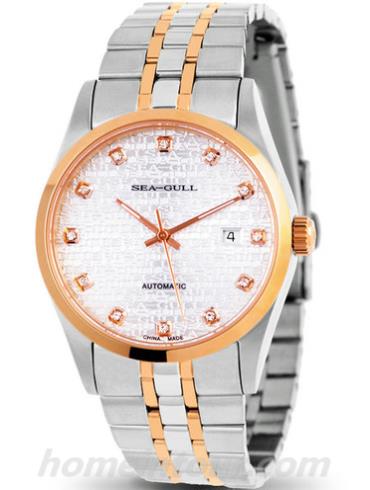 海鸥手表217.333男表时尚情侣表系列-间金色表带/表径40mm