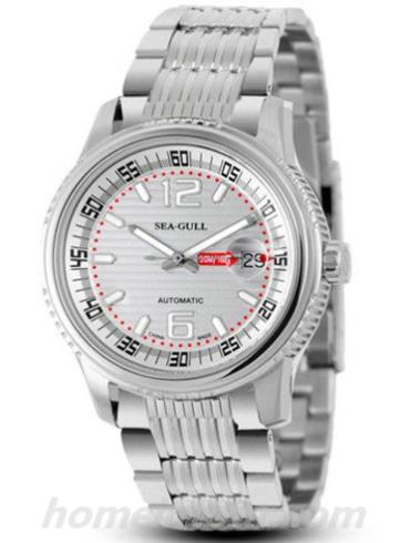 海鸥手表M306S_silver男表商务运动系列-黑色表带/表径41mm