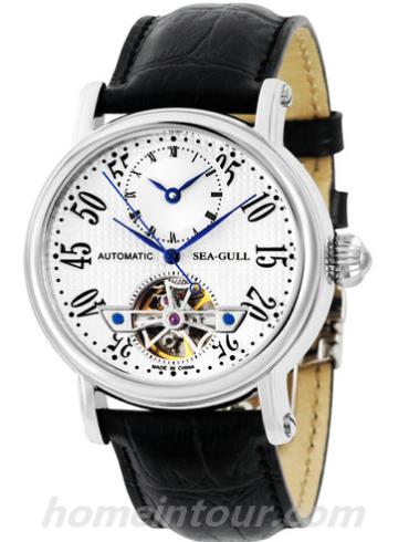 海鸥手表M188S男表商务运动系列-棕色表带/表径40mm