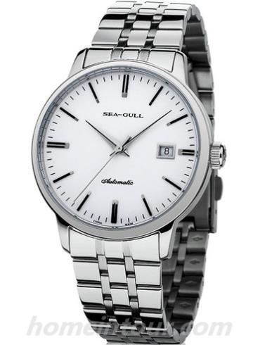 海鸥手表816.362男表商务运动系列-银色表带/表径40mm