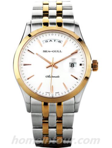 海鸥手表217.363男表商务运动系列-间金色表带/表径40mm