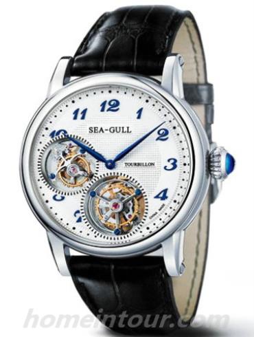 海鸥手表ST8080GBA男表经典珍藏表系列-黑色表带/表径43mm