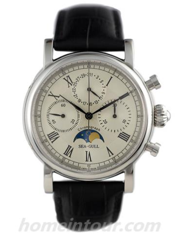 海鸥手表M199S男表-黑色表带/表径41mm