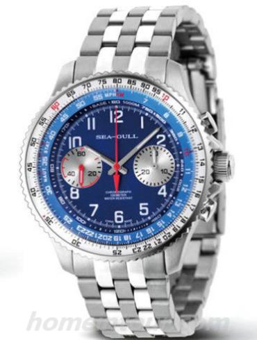 海鸥手表413.361_blue男表-银色表带/表径42mm