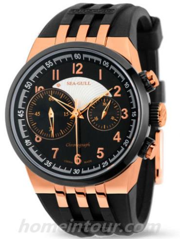 海鸥手表215.324_Gold男表-黑色表带/表径43mm