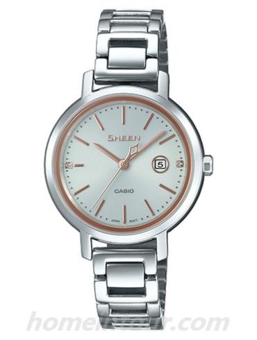 卡西欧SHS-4525D-7A女表SHEEN系列-表带/表径&#8211;