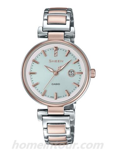 卡西欧SHS-4524SCG-7A女表SHEEN系列-表带/表径&#8211;