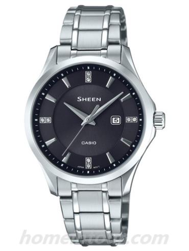 卡西欧SHS-4522D-1A女表SHEEN系列-表带/表径&#8211;
