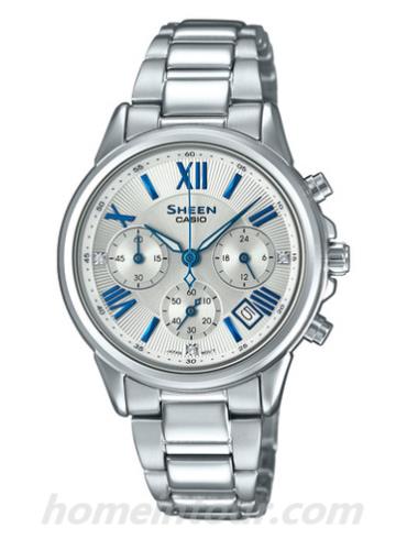 卡西欧SHE-5520D-7A女表SHEEN系列-表带/表径&#8211;