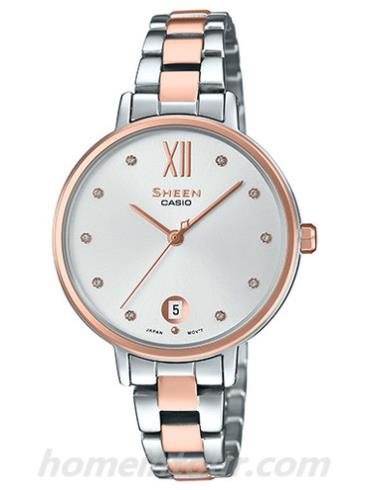 卡西欧SHE-4530SPG-7A女表SHEEN系列-表带/表径&#8211;
