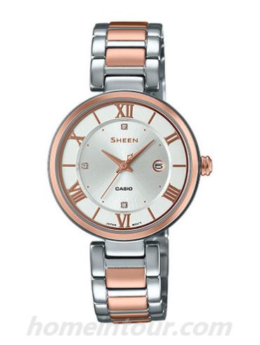 卡西欧SHE-4529SPG-7A女表SHEEN系列-表带/表径&#8211;