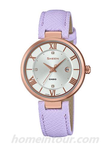 卡西欧SHE-4529PGL-7A女表SHEEN系列-表带/表径&#8211;