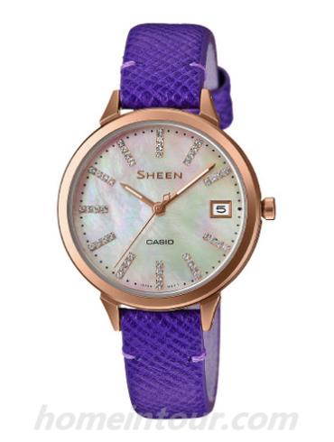 卡西欧SHE-4527PGL-7A女表SHEEN系列-表带/表径&#8211;