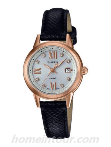 卡西欧SHE-4522PGL-7B女表SHEEN系列-表带/表径&#8211;