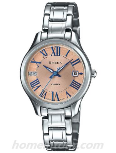 卡西欧SHE-4050D-9A女表SHEEN系列-表带/表径&#8211;