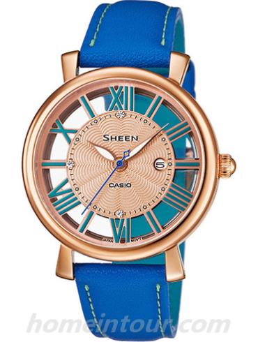 卡西欧SHE-4047PGL-2A女表SHEEN系列-表带/表径&#8211;
