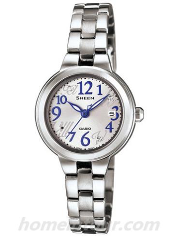 卡西欧SHE-4043D-7A女表SHEEN系列-表带/表径&#8211;