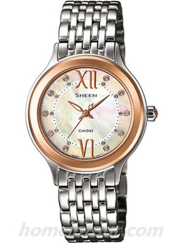卡西欧SHE-4040SG-7AU女表SHEEN系列-表带/表径&#8211;