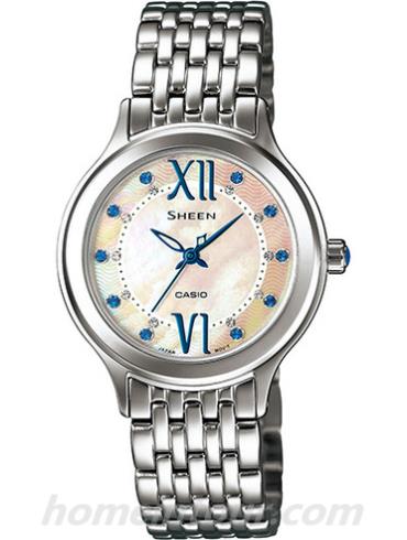 卡西欧SHE-4040D-7AU女表SHEEN系列-表带/表径&#8211;