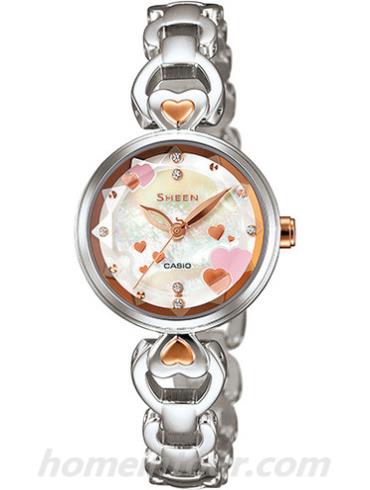 卡西欧SHE-4039D-7AU女表SHEEN系列-表带/表径&#8211;