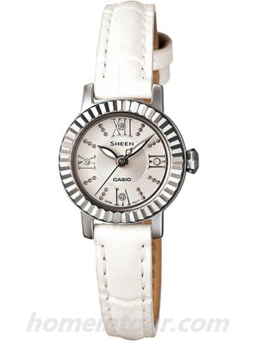卡西欧SHE-4036L-7AU女表SHEEN系列-表带/表径&#8211;