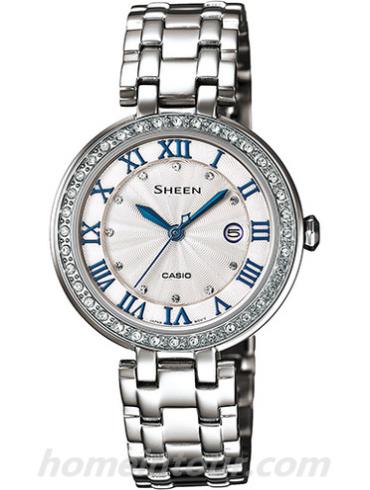卡西欧SHE-4034D-7AU女表SHEEN系列-表带/表径&#8211;