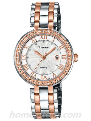 卡西欧SHE-4034BSG-7A女表SHEEN系列-表带/表径&#8211;