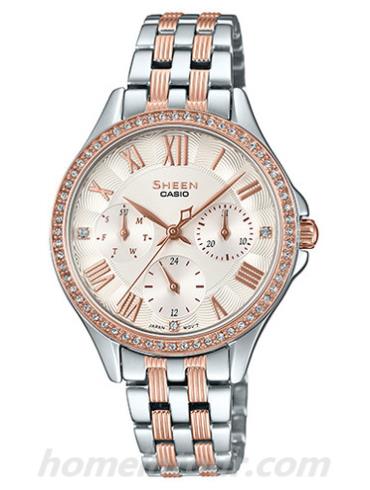 卡西欧SHE-3515SPG-7A女表SHEEN系列-表带/表径&#8211;