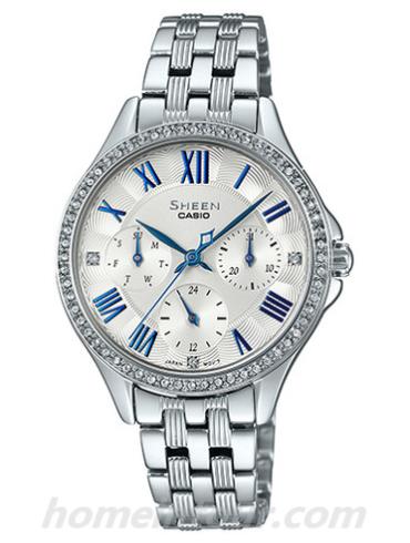 卡西欧SHE-3515D-7A女表SHEEN系列-表带/表径&#8211;