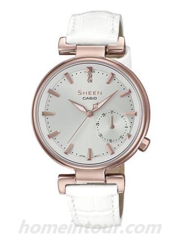 卡西欧SHE-3514CGL-7A女表SHEEN系列-表带/表径&#8211;