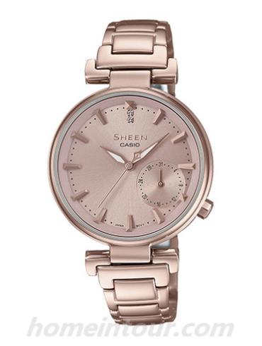 卡西欧SHE-3514CG-9A女表SHEEN系列-表带/表径&#8211;