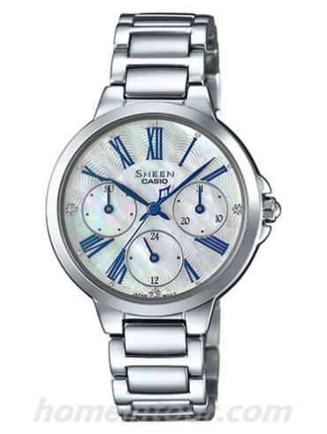 卡西欧SHE-3513D-7A女表SHEEN系列-表带/表径&#8211;