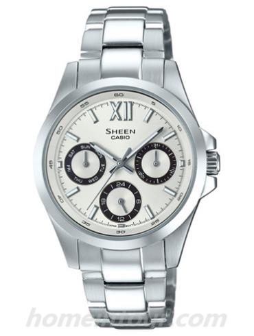 卡西欧SHE-3512D-7A女表SHEEN系列-表带/表径&#8211;