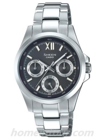 卡西欧SHE-3512D-1A女表SHEEN系列-表带/表径&#8211;