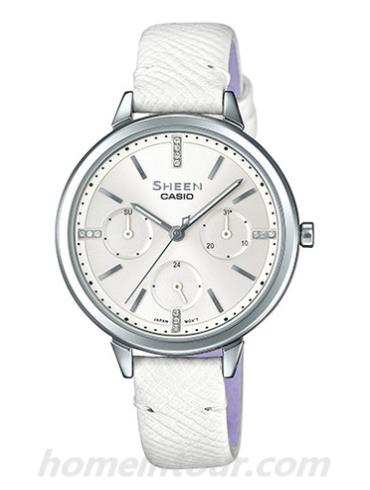 卡西欧SHE-3510L-7AU女表SHEEN系列-表带/表径&#8211;