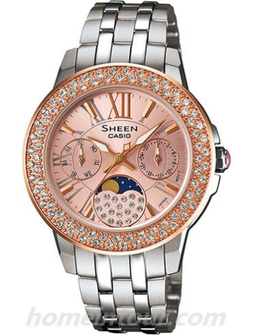 卡西欧SHE-3506SG-4AU女表SHEEN系列-表带/表径&#8211;