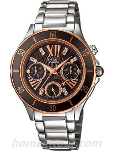 卡西欧SHE-3505D-5AU女表SHEEN系列-表带/表径&#8211;