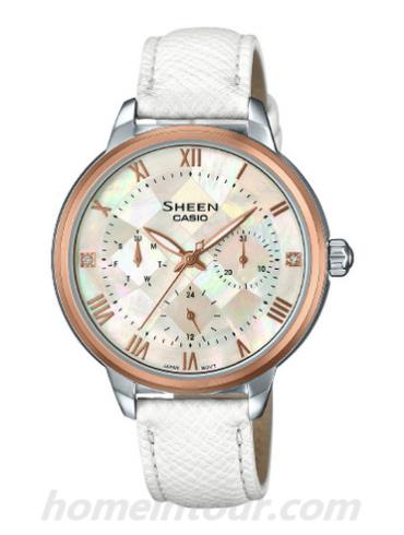 卡西欧SHE-3057PGL-7A女表SHEEN系列-表带/表径&#8211;