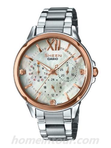 卡西欧SHE-3056SG-7A女表SHEEN系列-表带/表径&#8211;