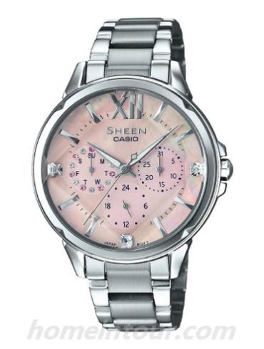 卡西欧SHE-3056D-4A女表SHEEN系列-表带/表径&#8211;